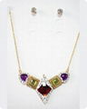 stainless steel pendants, necklace, earrings jewelry set wholesale