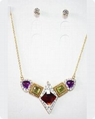 stainless steel pendants, necklace, earrings jewelry set wholesale