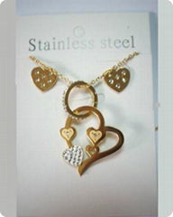 charm gold stainless steel jewelry for women 