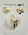 custom initial butterfly pendants