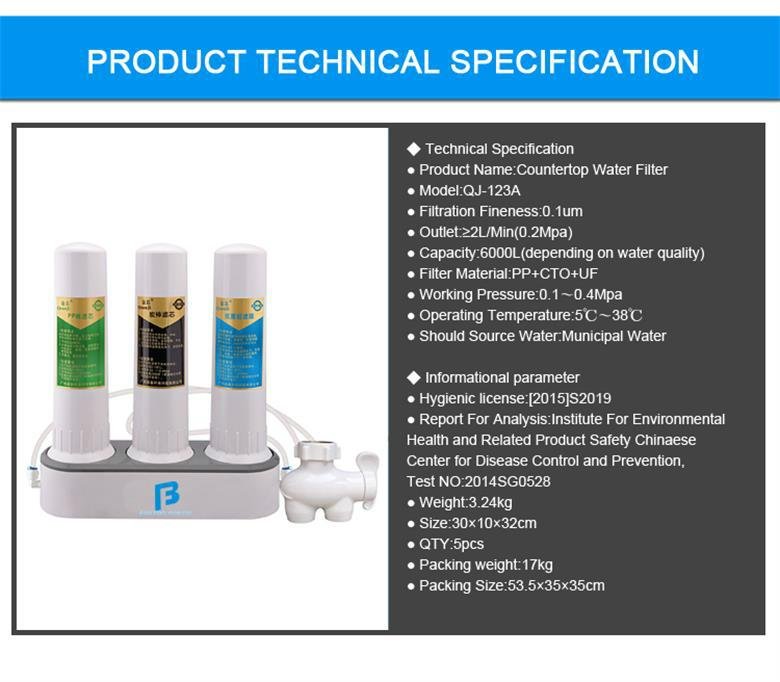 Three stage water purifier OEM  4