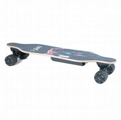 jifi New design four wheel mini electric longboard with remoter