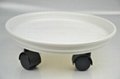 Plastic Flower pot tray with wheels/Wheeled flower pot tray 2