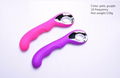 Rechargeable silicone sex toy vibrator