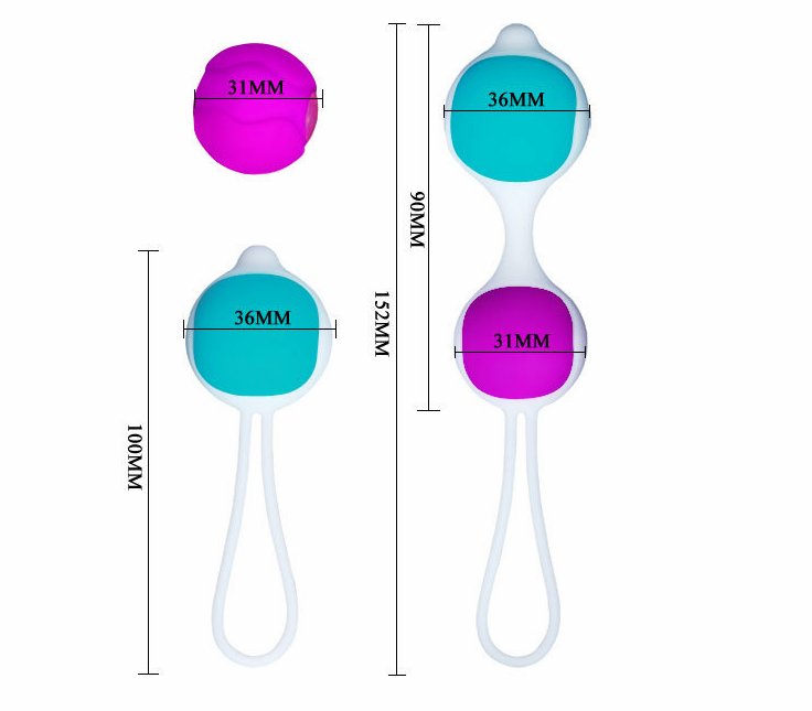 silicone waterproof Kegel exercise ball for women 5