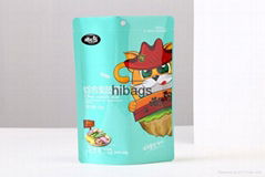 Enviromental plastic custom Stand up food package pouches