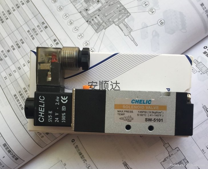 台湾气立可CHELIC电磁阀SW-5101-L原装正品 4