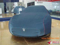 Polyester cover car silver ripstop 