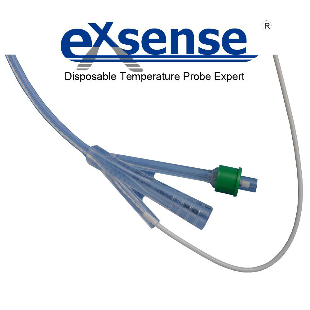 Temperature Probe with Foley Catheter