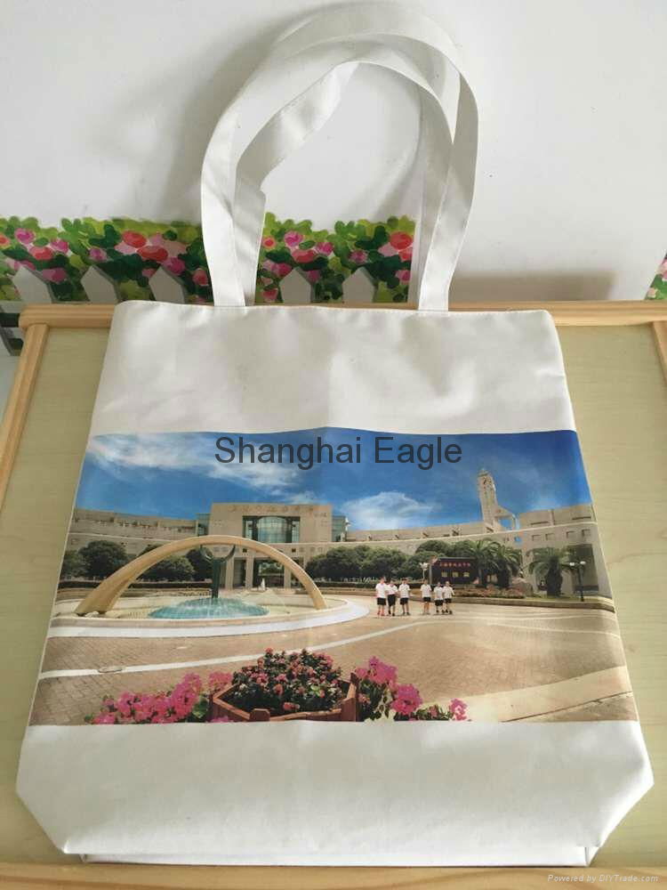 Custom Printed  shopping small tote drawstring canvas cotton bag	 2