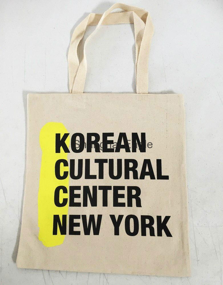 Custom Printed  shopping small tote drawstring canvas cotton bag	 5