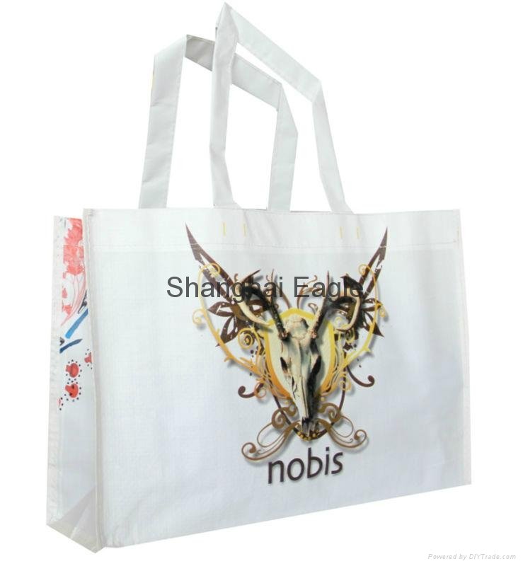 Wholesales promotional  and Glossy BOPP Laminated PP Woven Bag