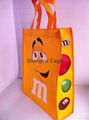 Custom Promotional wine shopping tote laminated pp non woven bag 1