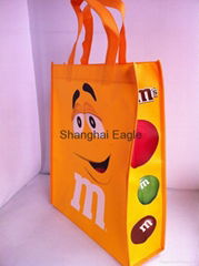 Custom Promotional wine shopping tote laminated pp non woven bag