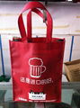 Custom Promotional wine shopping tote laminated pp non woven bag 5