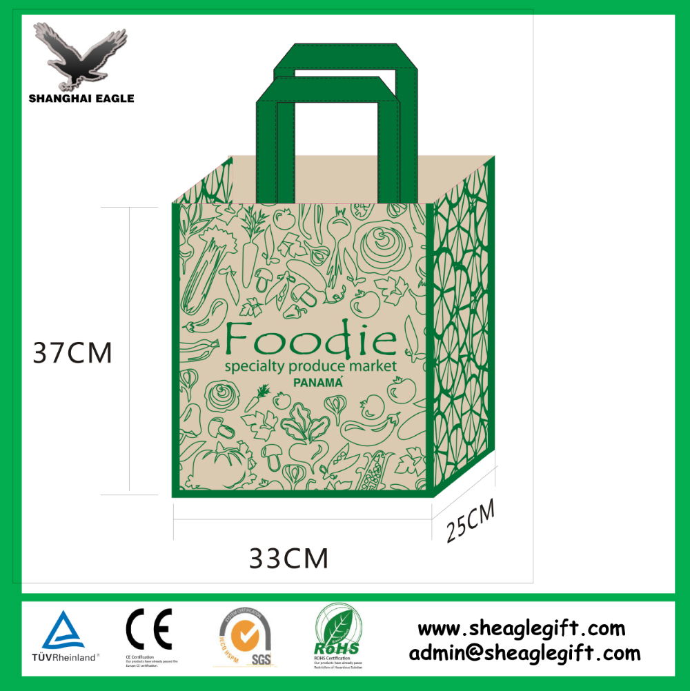 Custom Promotional wine shopping tote fabric laminated pp non woven bag 5