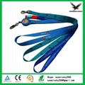 Customized Exhibition Sublimation Printed Logo NylonWoven Polyester Neck Lanyard 2