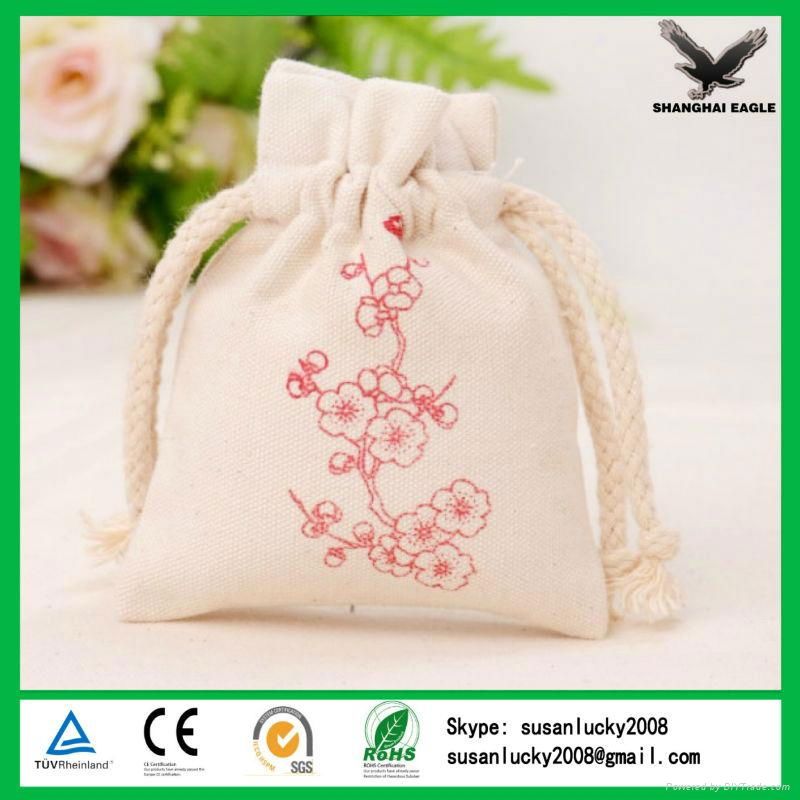China Shanghai Custom Cotton Jewelry Packing Pouch