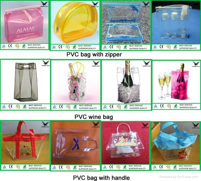 Customized cosmetic Clear PVC bag with Zipper 3