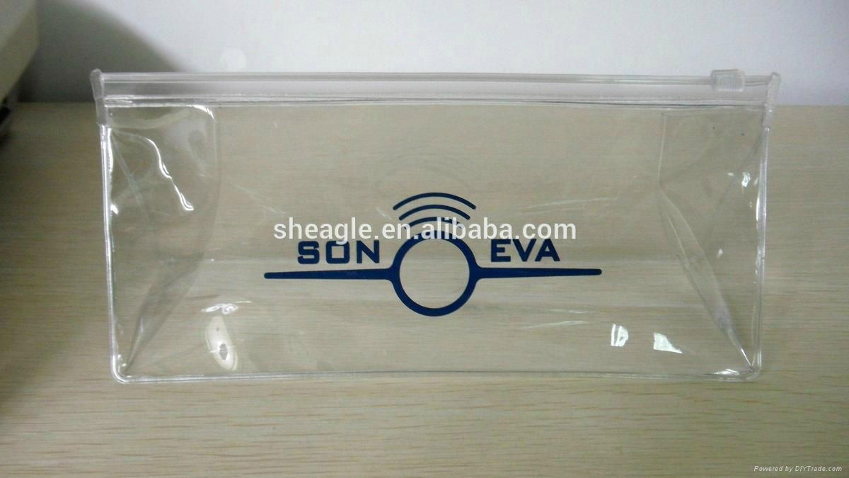 Customized cosmetic Clear PVC bag with Zipper 4