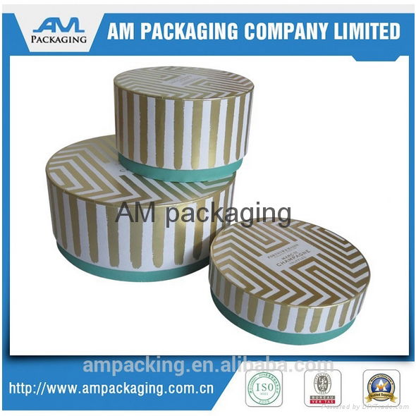 Custom Logo Paper Round Box Tube Hat Gift Box 3