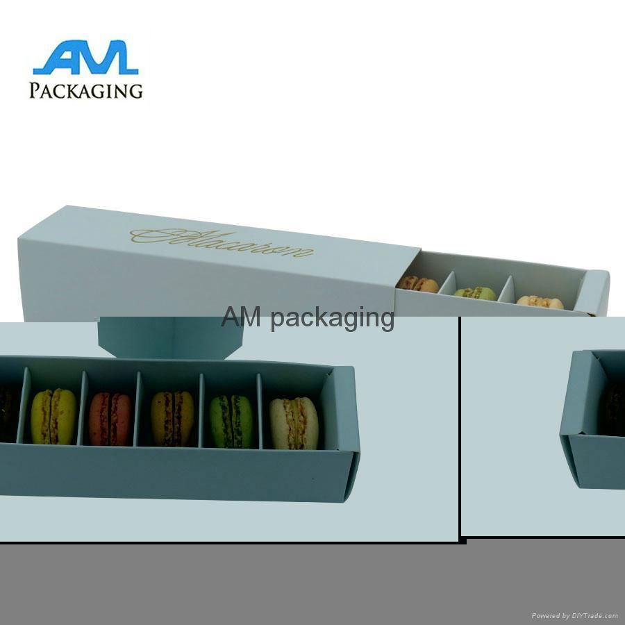 High Quality Drawer Shape Custom Paper Packing Macaron Box Sweet Box