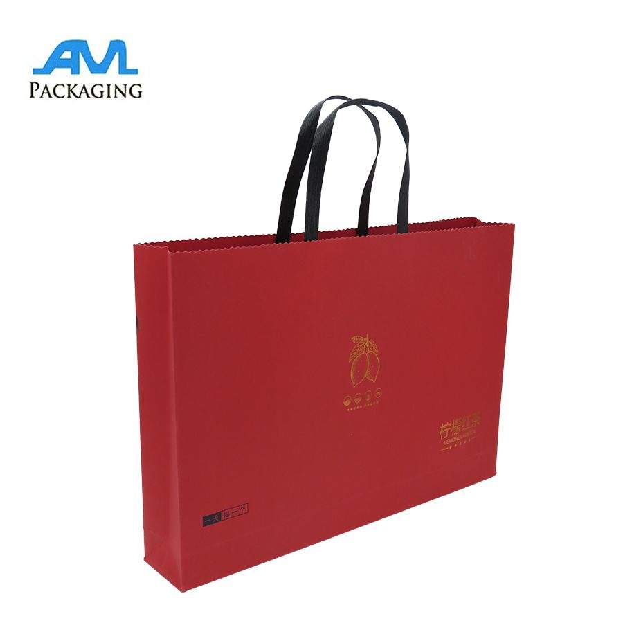 Flat Promotional Shopping Custom Paper Bag 2