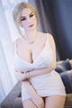 Blond Hair 160CM big tits real face similar pussy Young Silicone Sex Doll 2