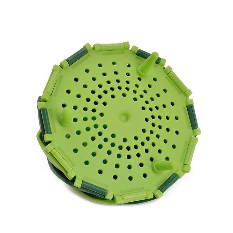 Foldable Filter Fruit Basket & Heat Resistant Food Steamer for Kitchen 3