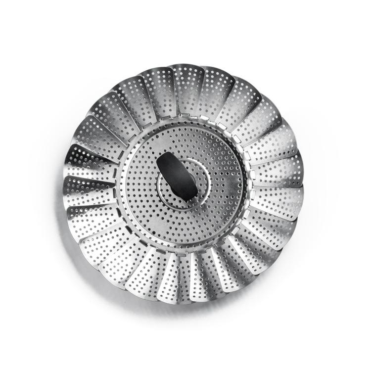 Stainless Steel Vegetable Steamer Foldable Veggie Fish Seafood Cooking