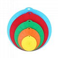 Silicone Suction Lids - Set of 5 Colorful Food Covers - Microwave Safe BPA Free 1