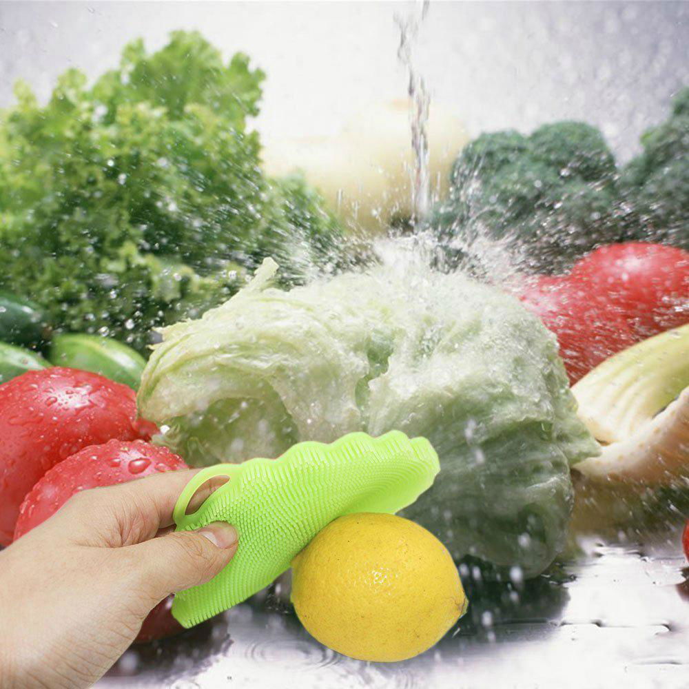 Food-grade Silicone Non Stick Dishwashing Brush Dish Towel Scrubber 5