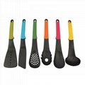 7 Pieces Nylon Silicone Kitchen Cooking Utensils Set with Holders