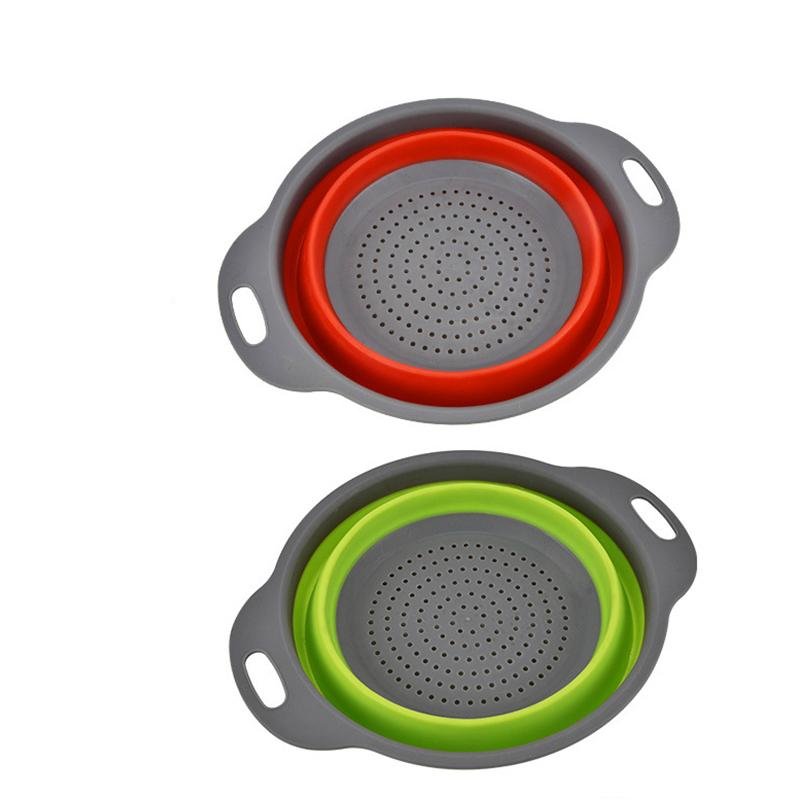 Set of 2 Collapsible Colanders Strainer