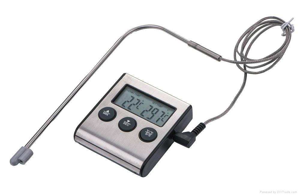 bbq thermometer timer magnetic kitchen digital thermometer