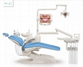 High quality basic dental chair with LED operating light 