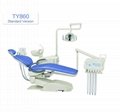 High Quality Colorful Electric Dental Unit Chair with LED Sensor Lamp