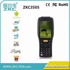 Handheld pda tablet with barcode scanenr nfc rfid built printer