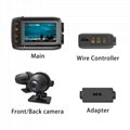 HFK Motorcycle DVR video recorder with double sony fhd camera 4