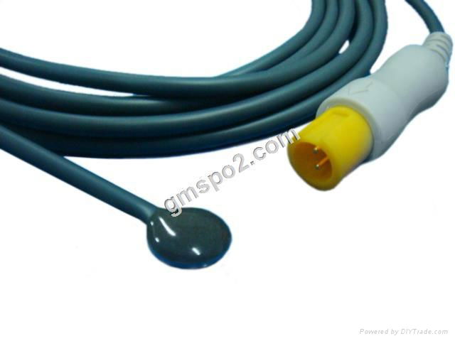 Mindary  Skin surface temperature probe, 2pin->12mm Disk. L=3M