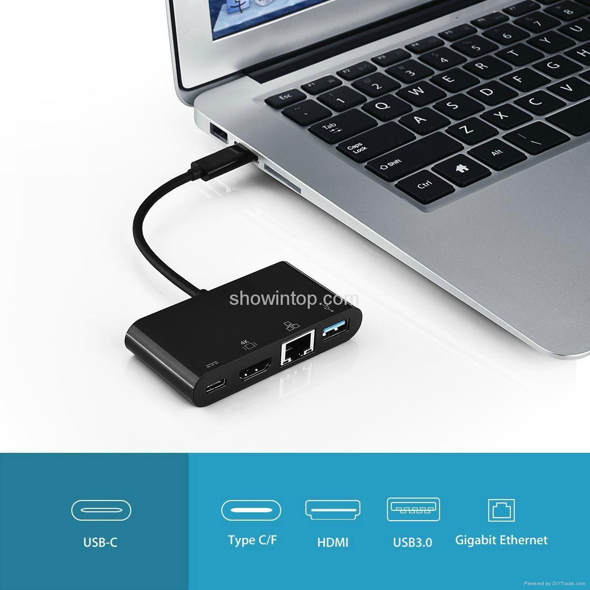 USB C adapter with multi ports 3