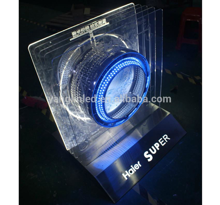Show led posters 3D floor support light box signs 5