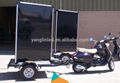 outdoor mobile advertising scooter billboard mobile led screen trailer  3