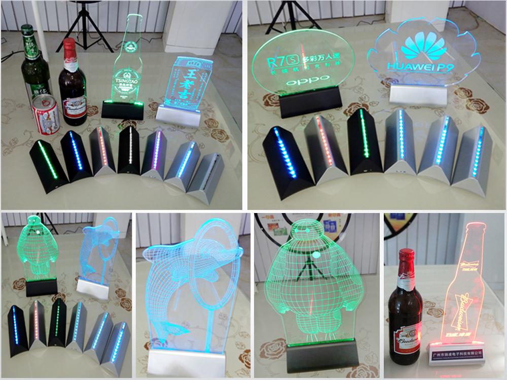 New product Customized shape led acrylic sign with RGB light 3