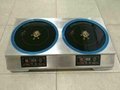 Double burners induction range cooktop with knob switch  2