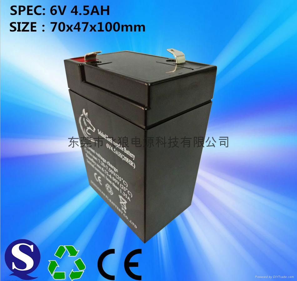 Dongguan factory supply 6 v4ah electronic said children's toy car battery