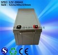 廠家直銷12V200AH太陽能路燈蓄電池 免維護蓄電池