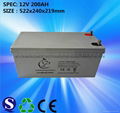 12V200AH solar street lamp battery free maintenance battery 2
