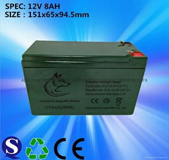 12V8AH battery 12V8A battery lead acid