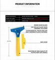 HFLQ401 Plastic Putty Scraper With A Blade Safety Cover 2